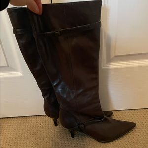 Kenneth Cole Reaction Leather Brown Boots